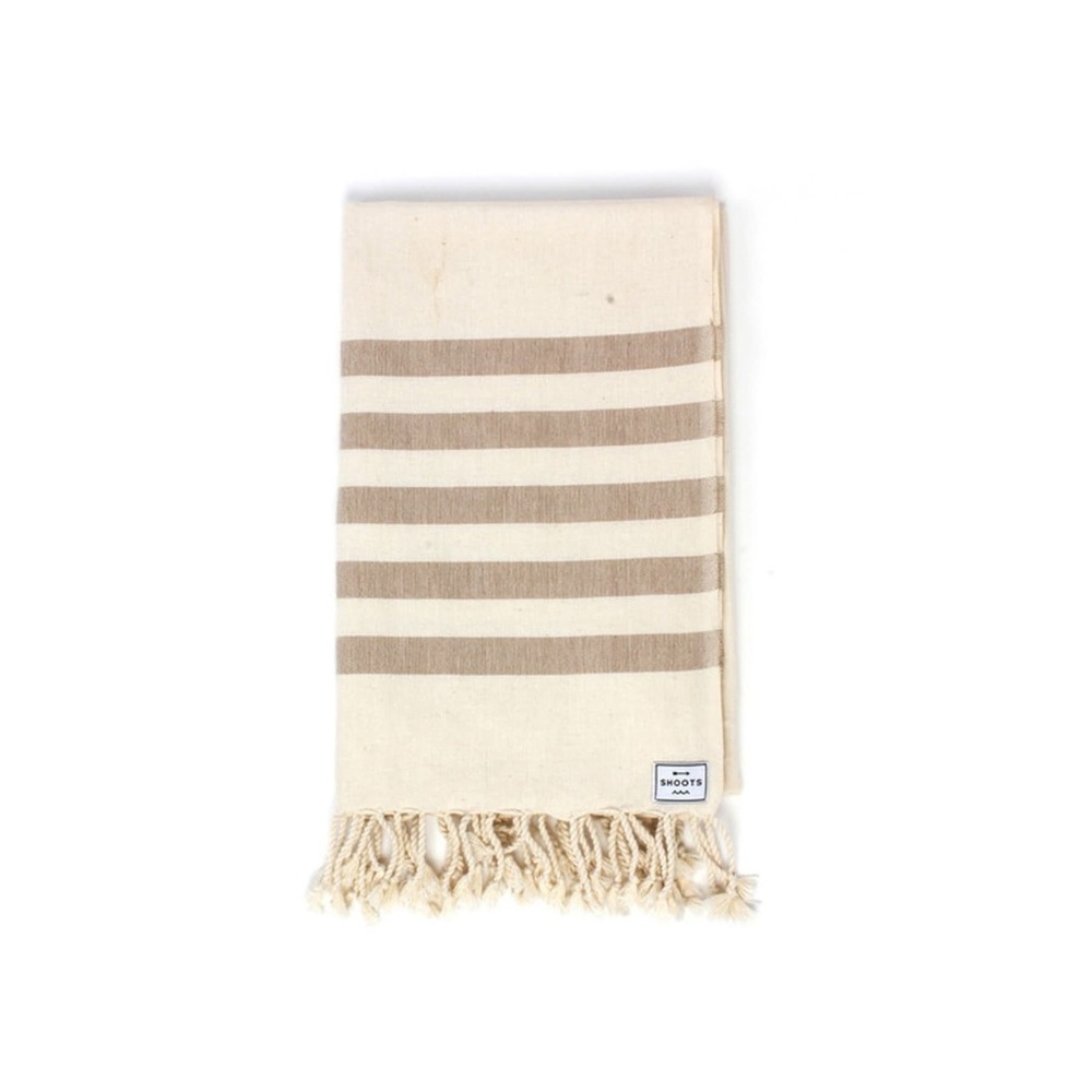 Shoots Turkish Tribe Towel in Sand/Tan